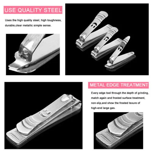 12 Pcs Set Manicure Pedicure Kit | Nail Clippers Professional Grooming Kit