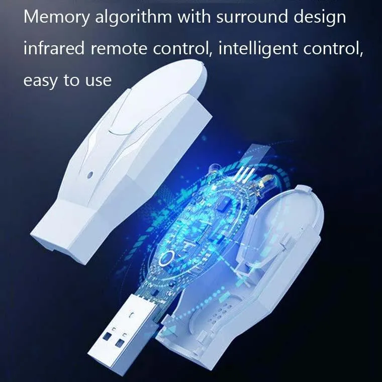 2-Pack Ir18 Infrared Wifi Voice Remote With Night Light - White
