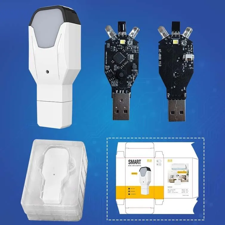 2-Pack Ir18 Infrared Wifi Voice Remote With Night Light - White