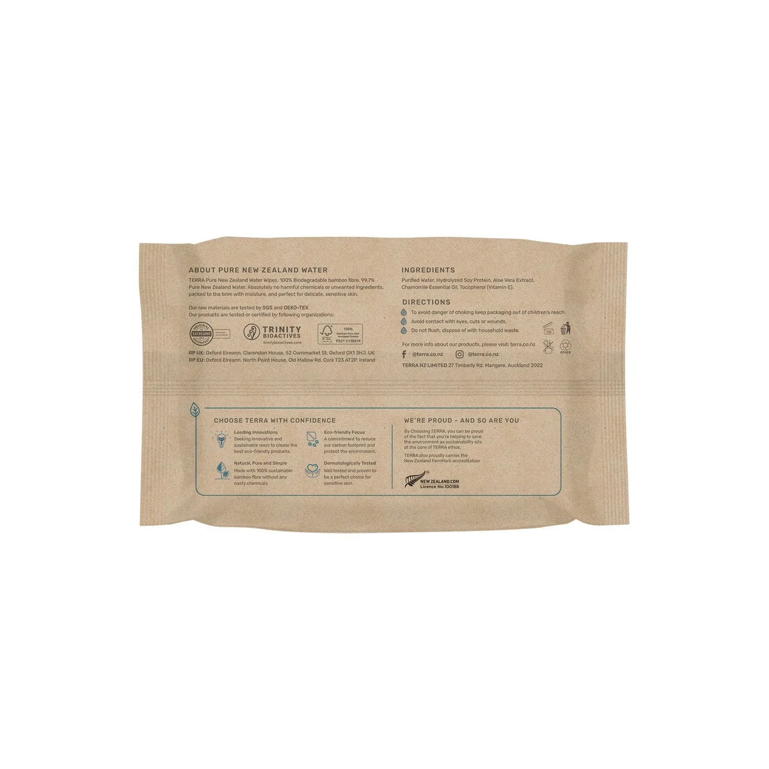 Baby Wipes - NZ Water 24 Pack by Terra