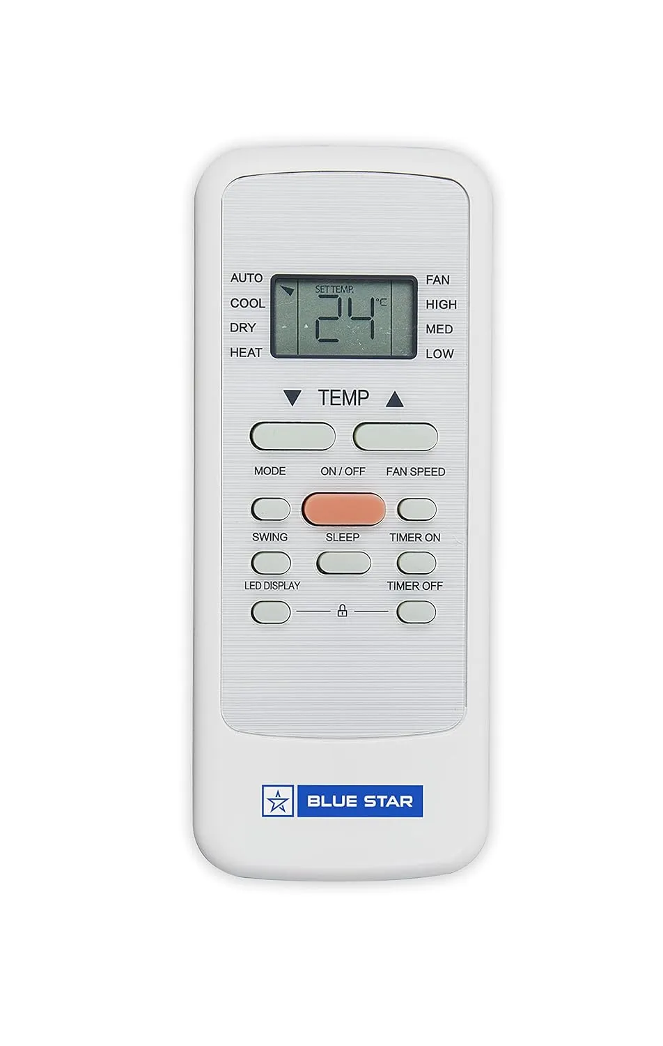 Blue Star PC12DB 1 Ton Fixed Speed Portable AC  Modes-Auto/Cool/Fan/Dry, Auto Mode, Remote Control Operations, Gold Fins, White