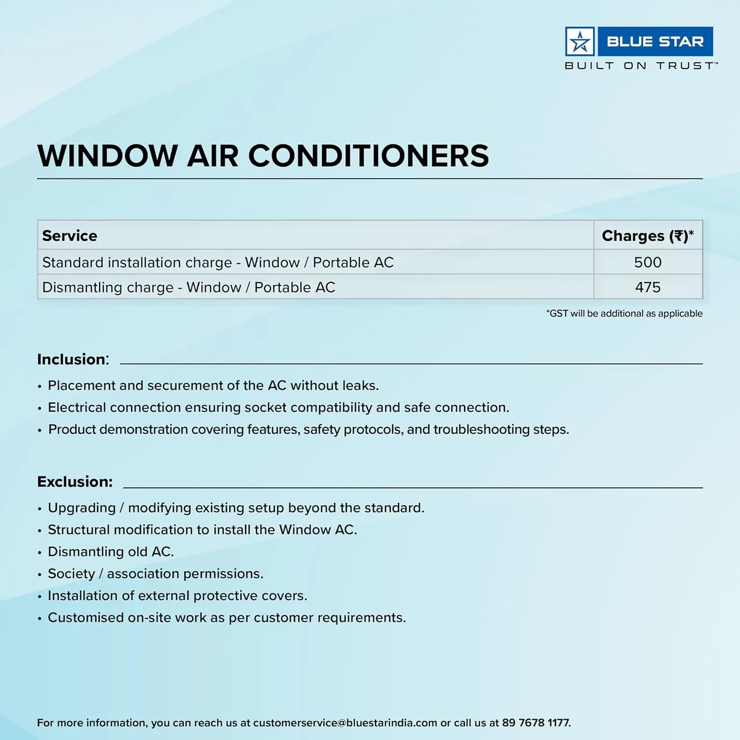 Blue Star WFE318P 1.5 Ton 3 Star Fixed Speed Window AC (Copper, Turbo Cool, Fan Modes-Auto/High/Medium/Low, Hydrophilic Blue Fins, Dust Filters, Self-Diagnosis, White)
