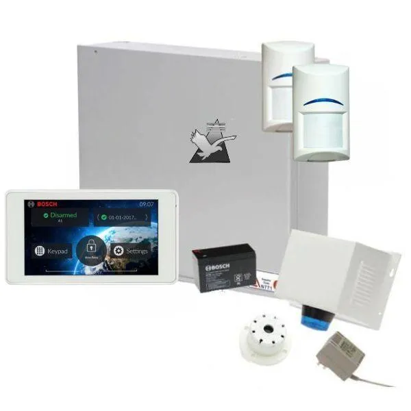 Bosch Solution 2000 Alarm System with 2 x Gen 2 Quad Detectors  5" Touch Screen