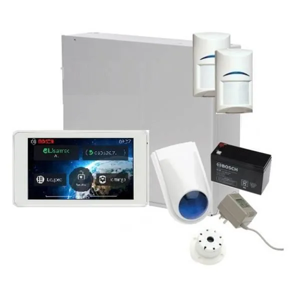 Bosch Solution 2000 Alarm System with 2 x Gen 2 Quad Detectors  5" Touch Screen