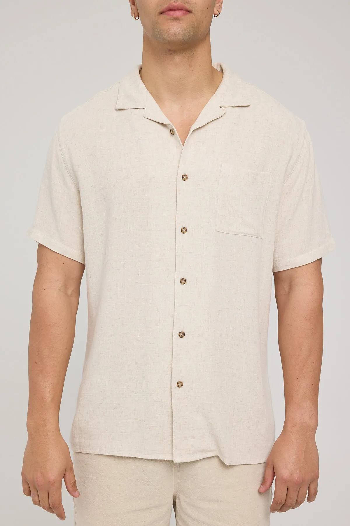 Common Need Truth Resort Collar Shirt Oatmeal