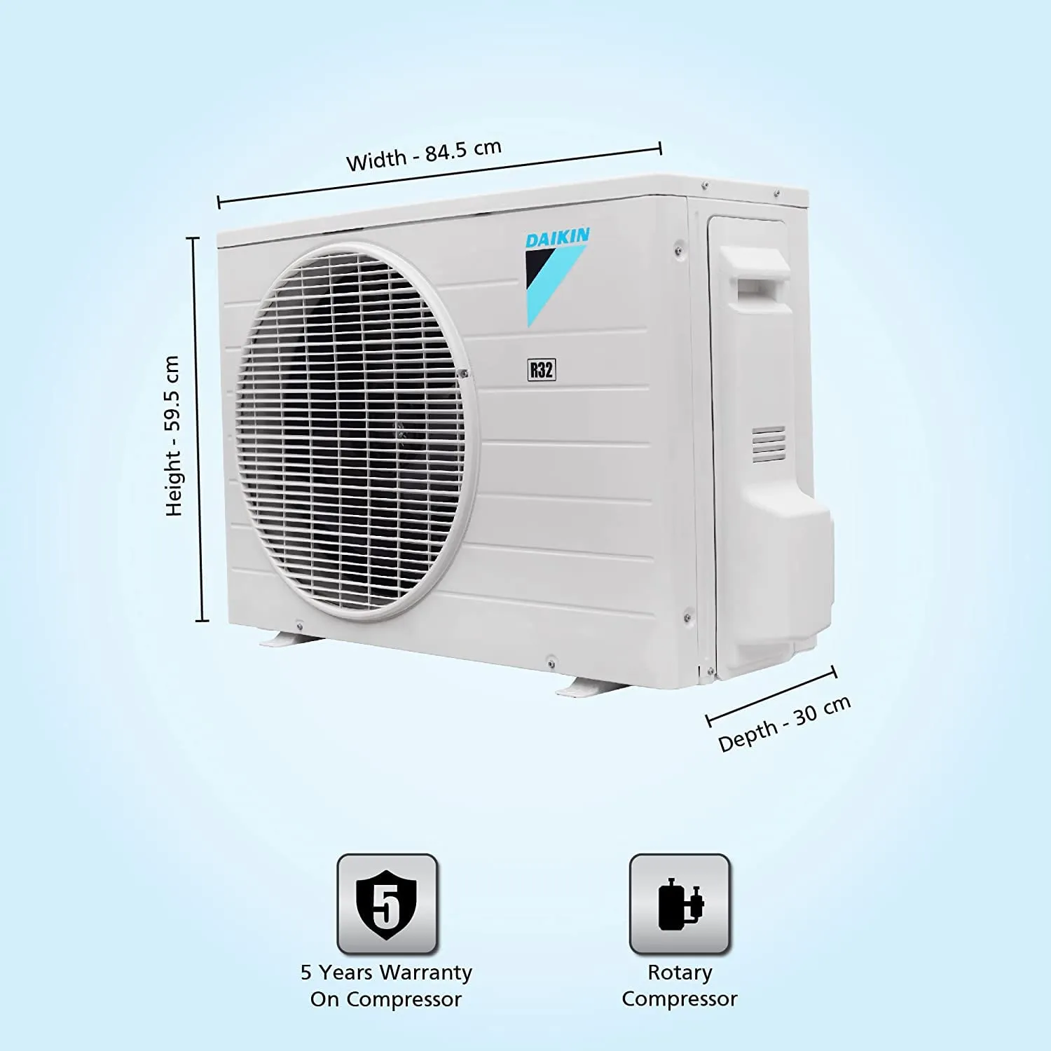 Daikin FTE60UV16U 1.8 Ton 1 Star Split AC   Copper Condenser