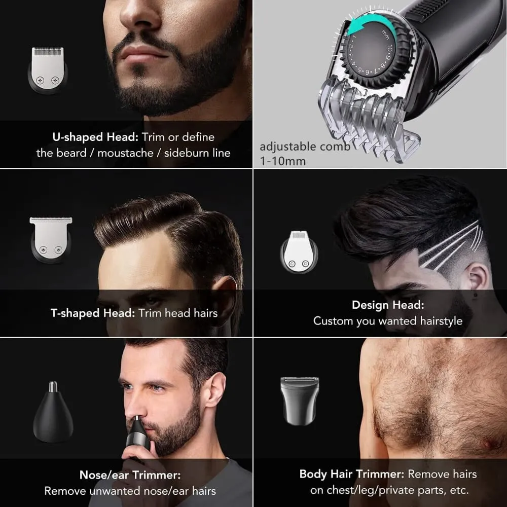Electirc Adjustable Rechargeable Hair Beard Trimmer for Men