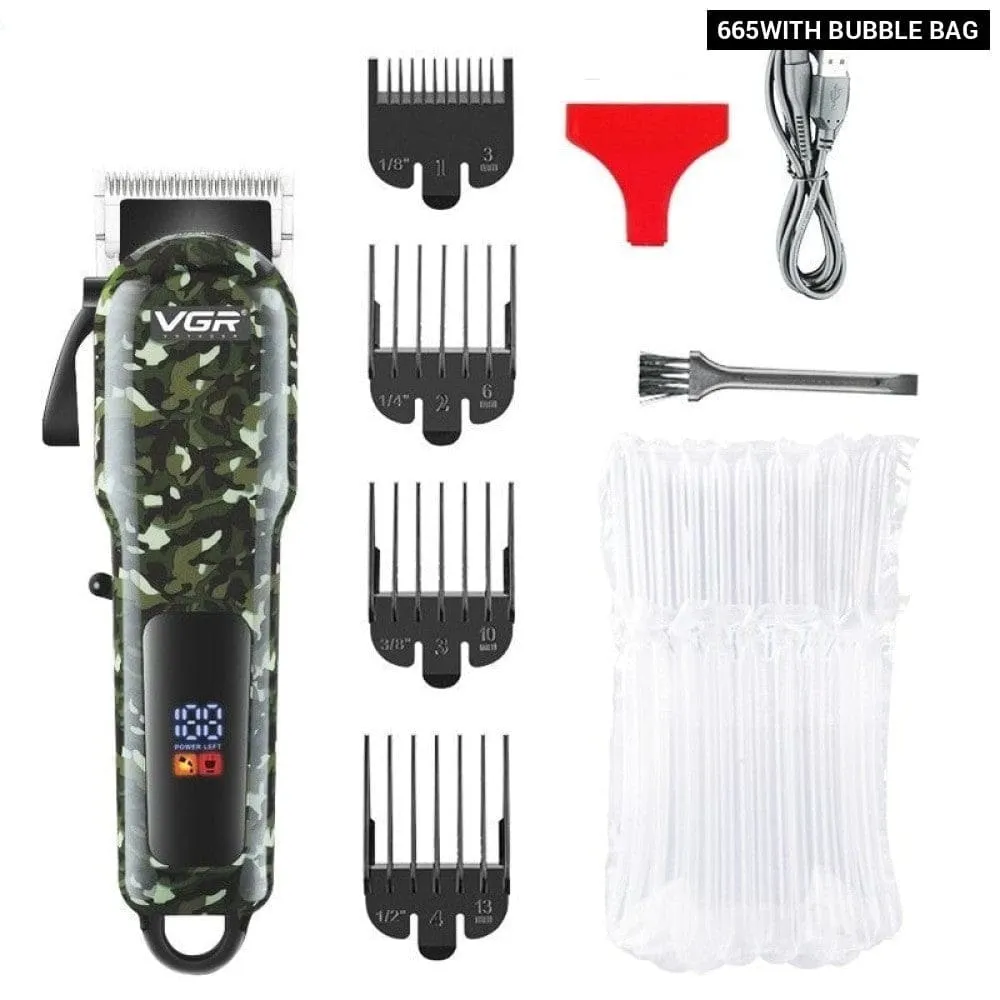 Electric Adjustable Cordless Rechargeable Beard Hair Trimmer for Men