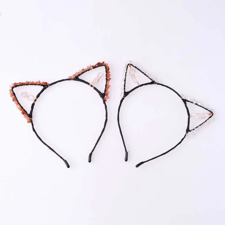 Hot Selling Natural Crystal Chips-عصابة رأس على شكل