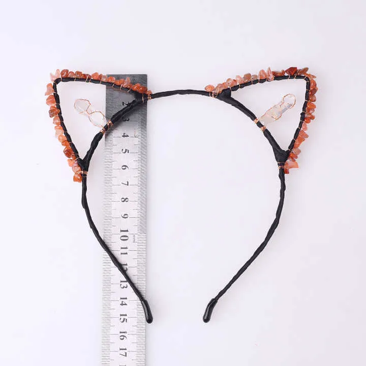 Hot Selling Natural Crystal Chips-عصابة رأس على شكل