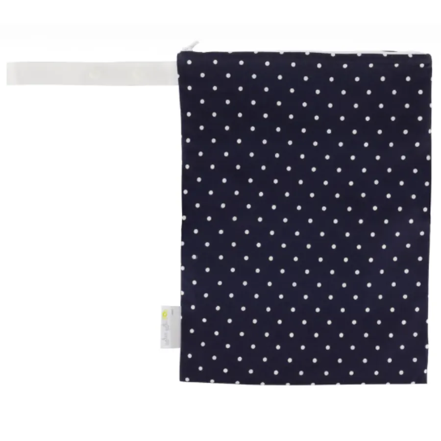 Itzy Ritzy Wet Bag Adjustable Handle WBMH8123 - Nautical Navy Dots