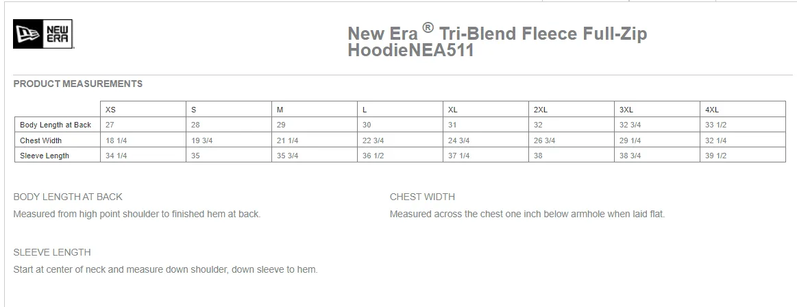 MFG - Men's New Era Fleece Full Zip Hoodie (2 color options!)