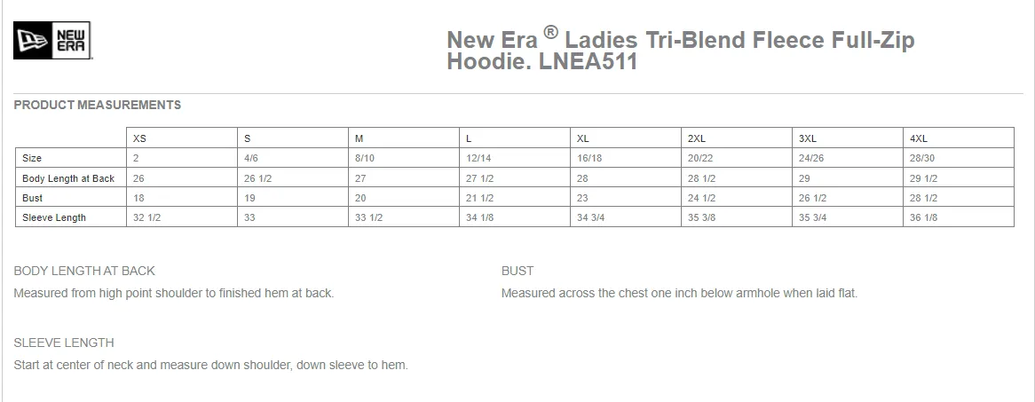 MFG - Women's New Era Fleece Full Zip Hoodie (2 color options!)