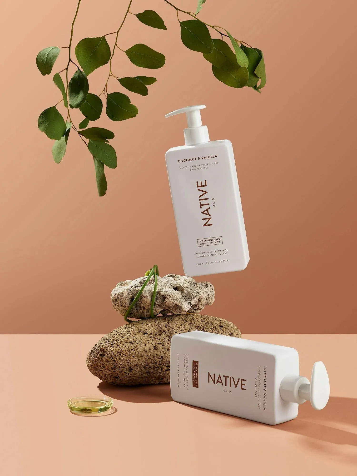 Native Moisturizing Conditioner, Coconut & Vanilla, Sulfate & Paraben Free, 16.5 oz