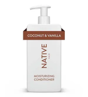Native Moisturizing Conditioner, Coconut & Vanilla, Sulfate & Paraben Free, 16.5 oz