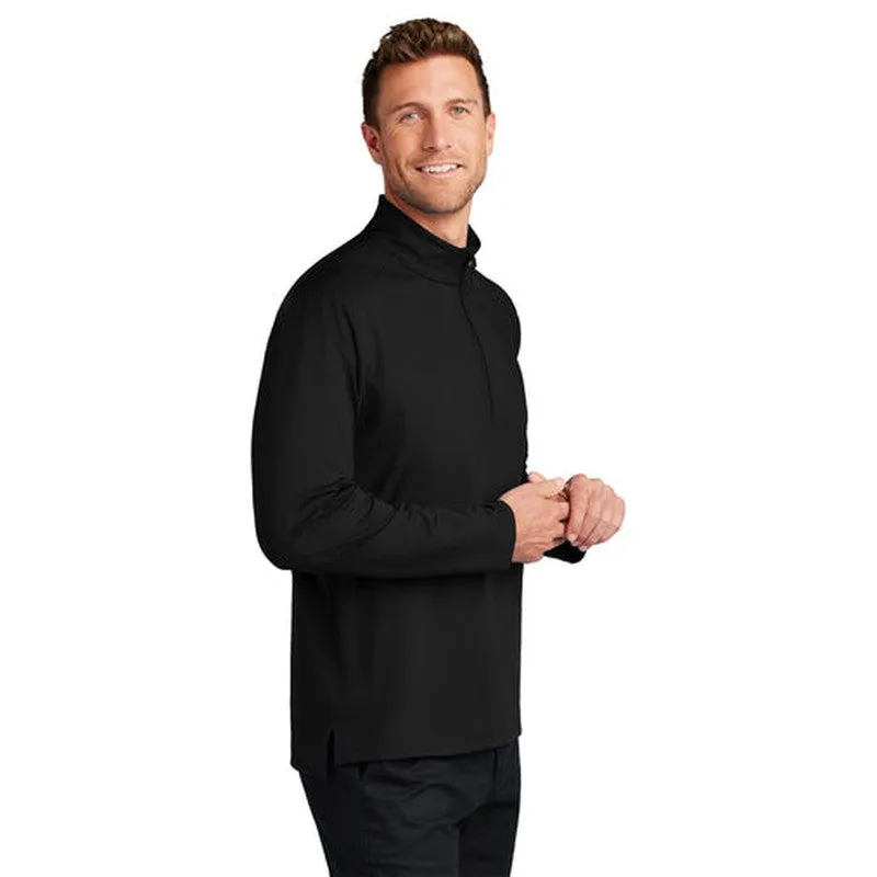 NEW - Port Authority C-FREE Double Knit 1/4-Zip - Deep Black