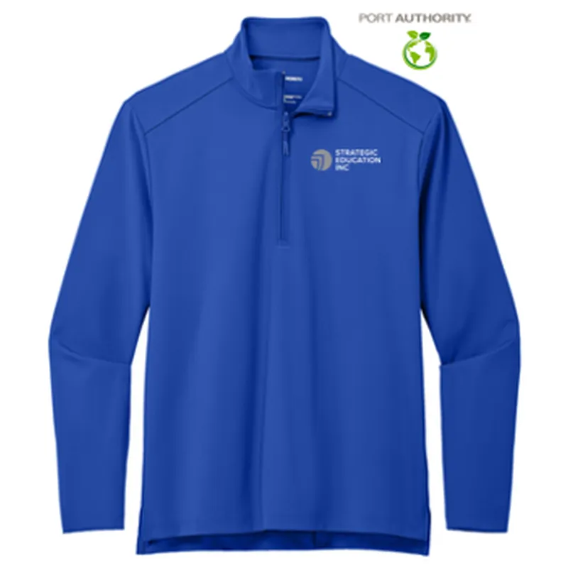NEW - Port Authority C-FREE Double Knit 1/4-Zip - True Royal