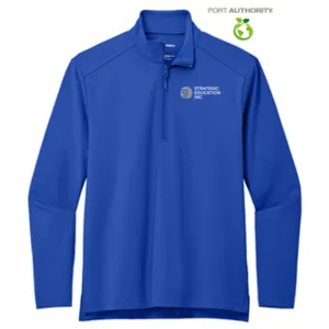 NEW - Port Authority C-FREE Double Knit 1/4-Zip - True Royal
