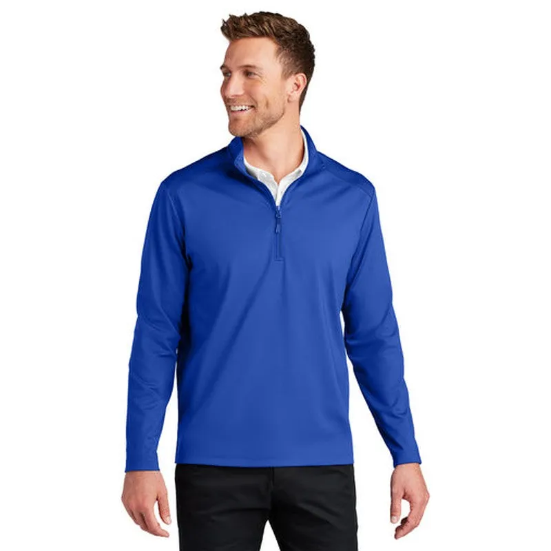 NEW - Port Authority C-FREE Double Knit 1/4-Zip - True Royal