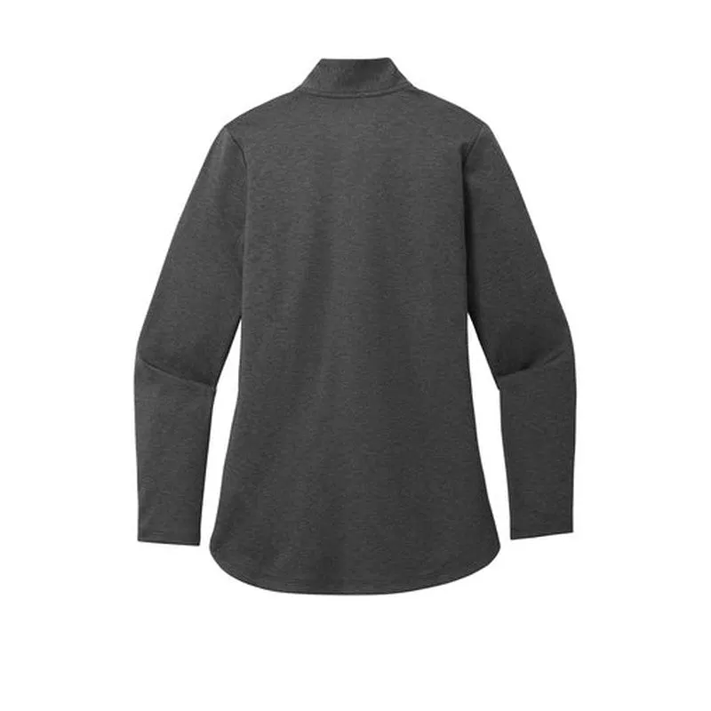 NEW - Port Authority Ladies C-FREE Double Knit 1/4-Zip - Grey Steel Heather