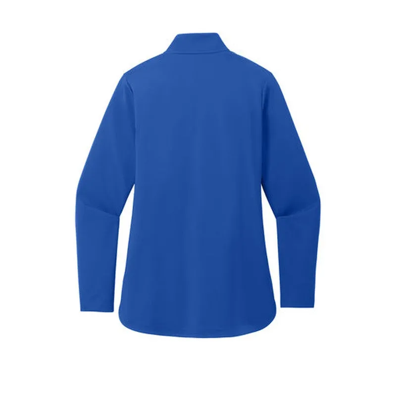 NEW - Port Authority Ladies C-FREE Double Knit 1/4-Zip - True Royal