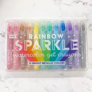 Rainbow Sparkle Metallic Watercolor Gel Crayons by OOLY