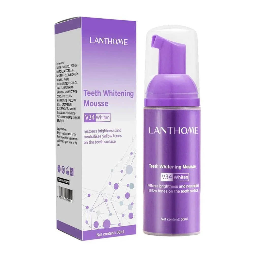 Toothpaste Mousse V34 - Your Solution to Teeth Cleaning, Whitening, and Stain Removal
