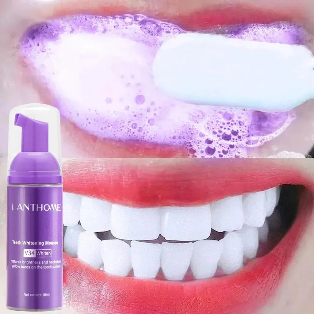Toothpaste Mousse V34 - Your Solution to Teeth Cleaning, Whitening, and Stain Removal