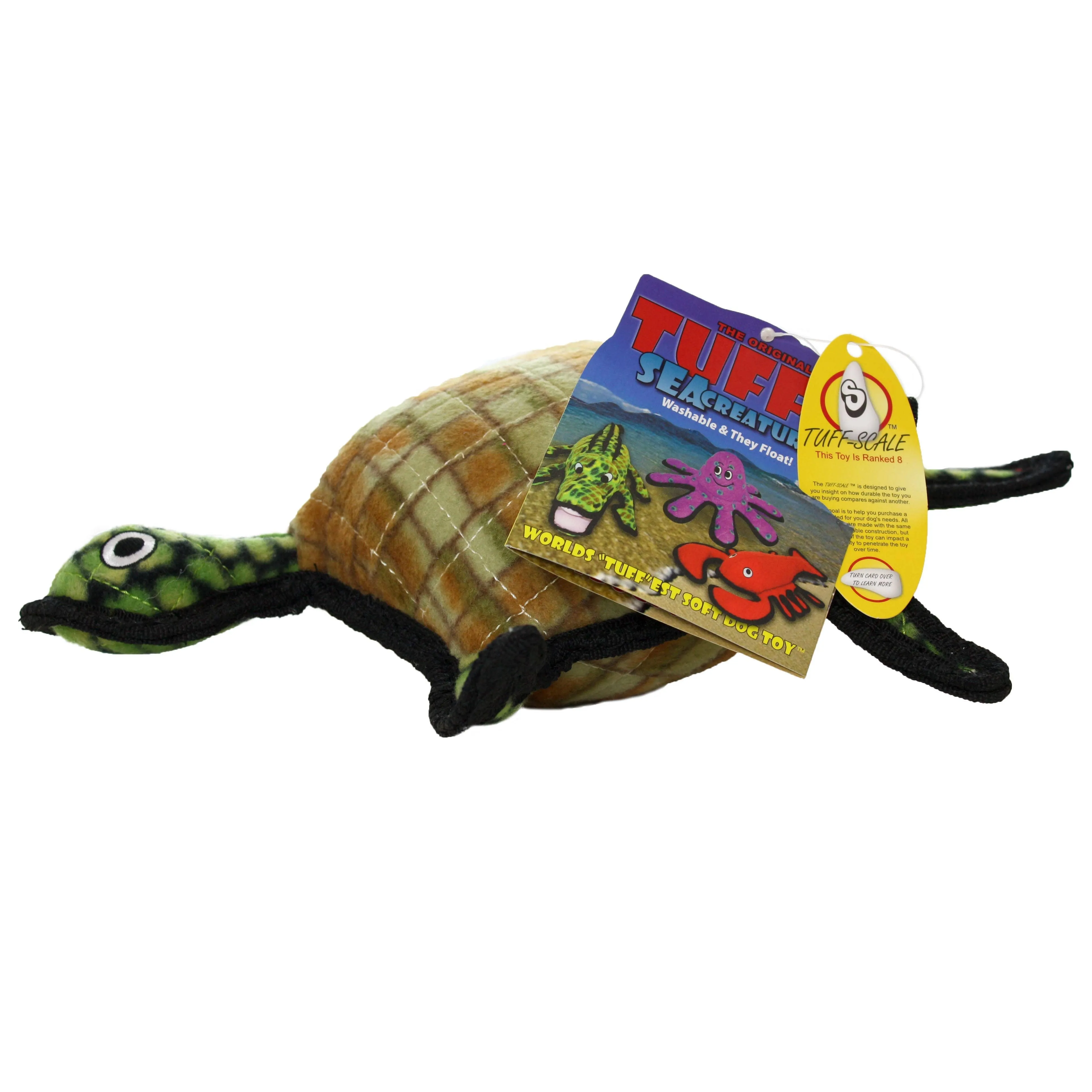 Tuffy Dog Toys - VIP Products - Tuffy Ocean Turtle, Tough, Durable Dog Toy